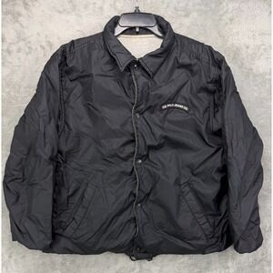 VTG Polo Jeans‎ Co Men's Reversible Jacket Sz M  Black/Gray 90's